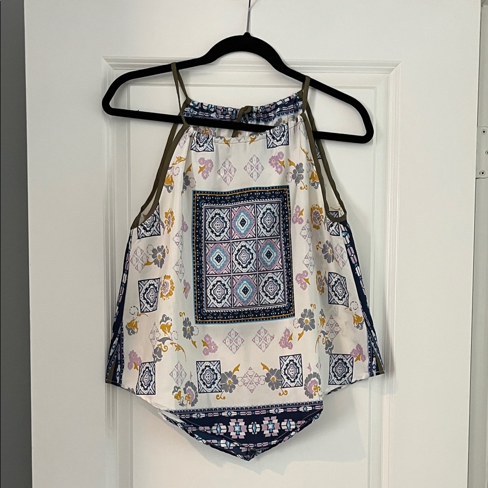 Floral Geometric Camisole - Multicolor